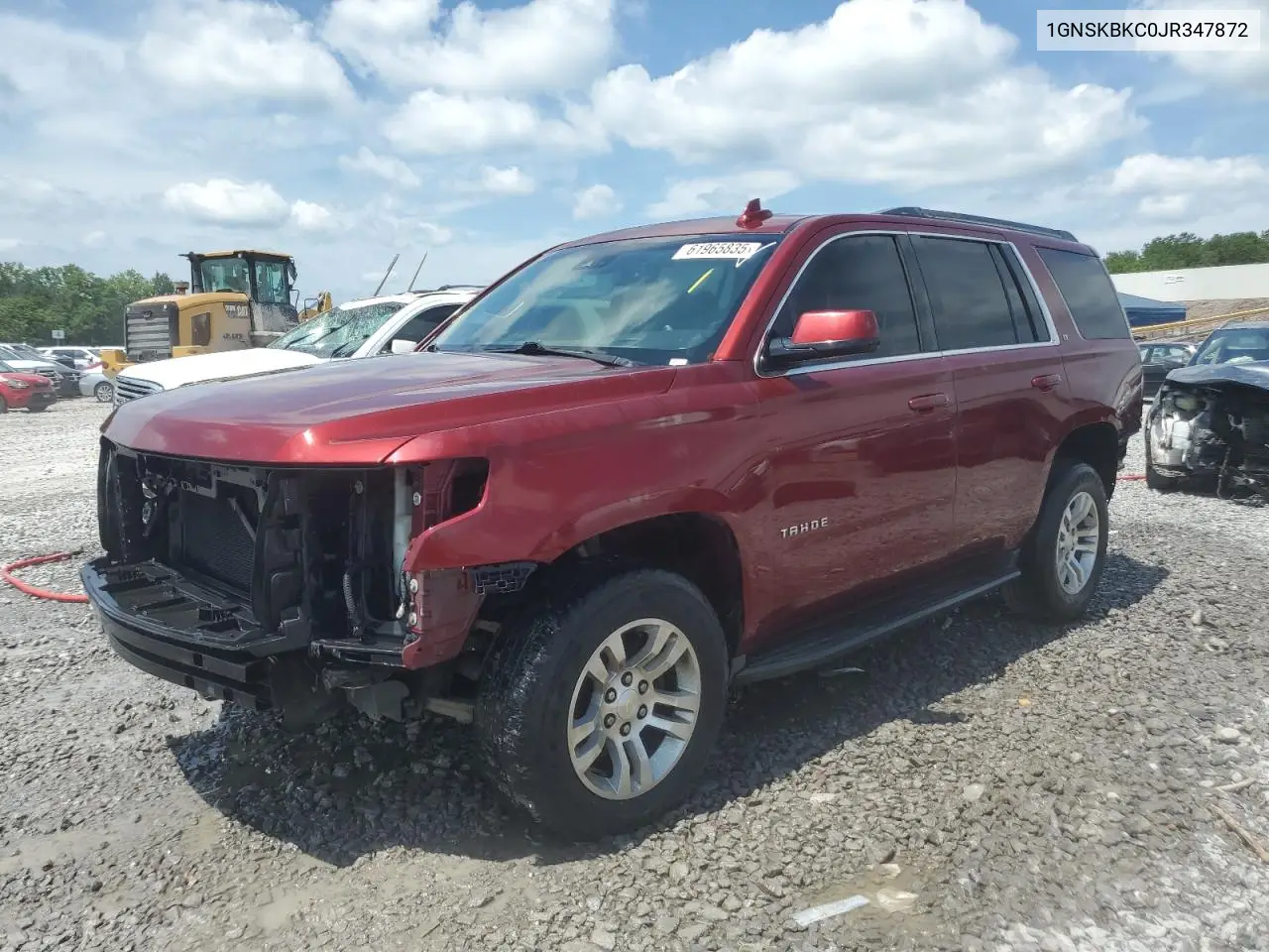 2018 Chevrolet Tahoe K1500 Lt VIN: 1GNSKBKC0JR347872 Lot: 61965835