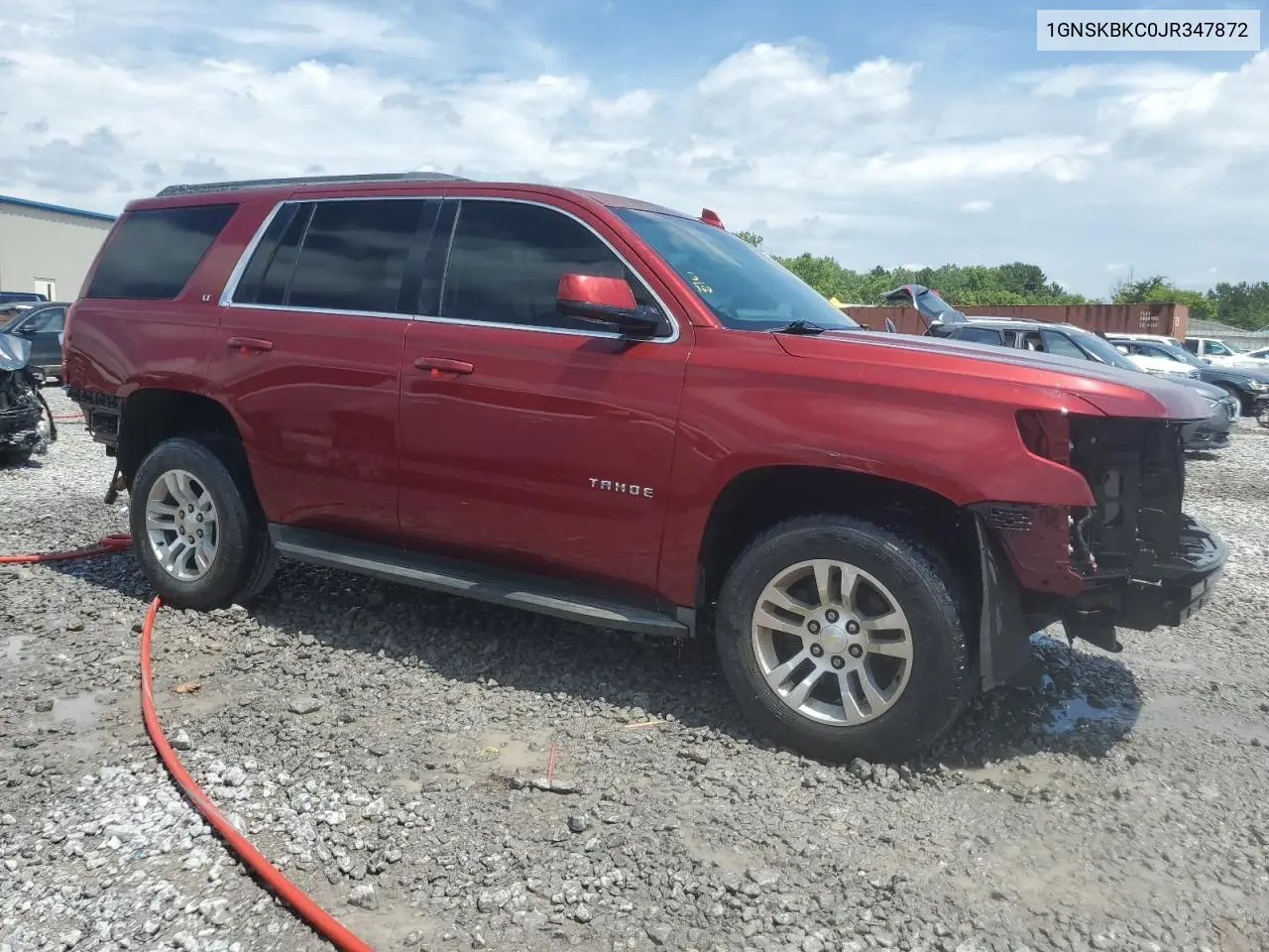2018 Chevrolet Tahoe K1500 Lt VIN: 1GNSKBKC0JR347872 Lot: 61965835