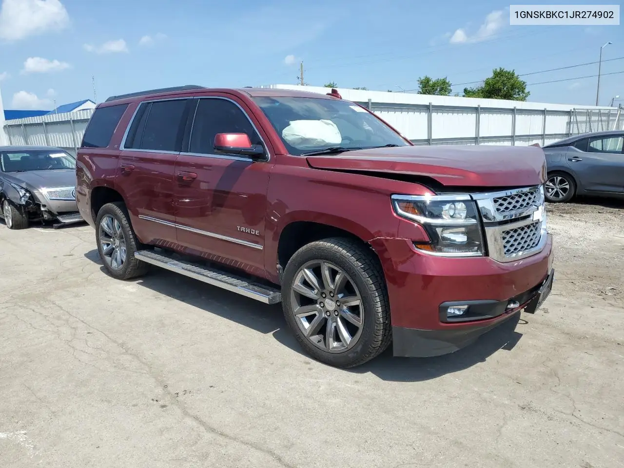 2018 Chevrolet Tahoe K1500 Lt VIN: 1GNSKBKC1JR274902 Lot: 62275875