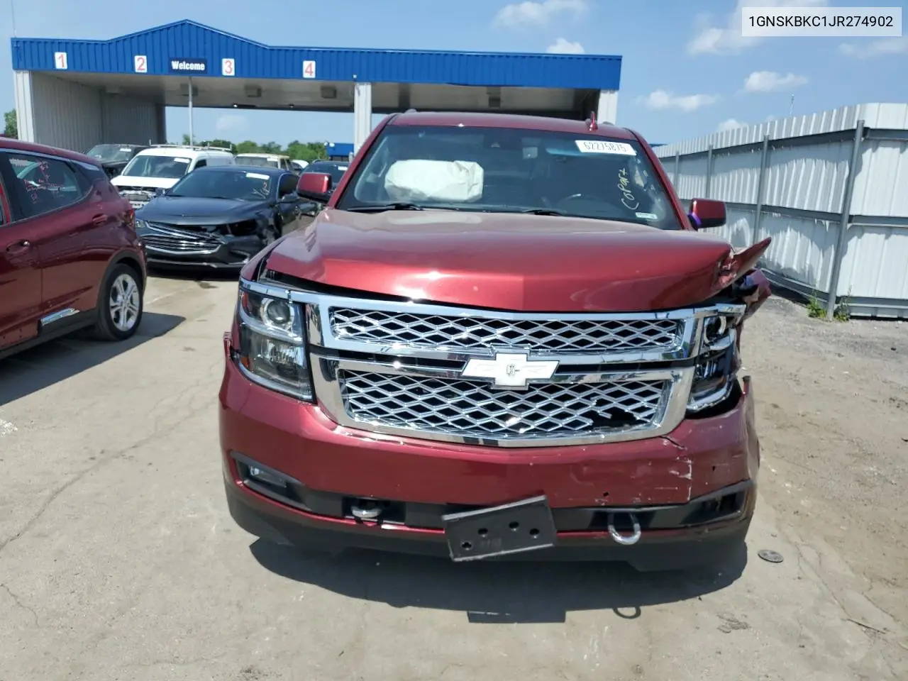 2018 Chevrolet Tahoe K1500 Lt VIN: 1GNSKBKC1JR274902 Lot: 62275875