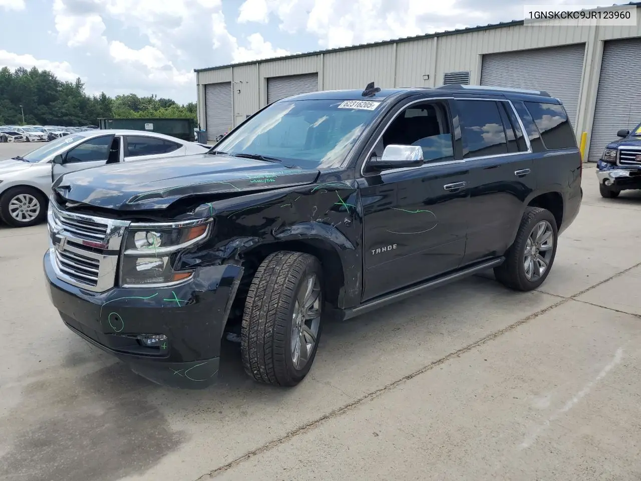 2018 Chevrolet Tahoe K1500 Premier VIN: 1GNSKCKC9JR123960 Lot: 62316205
