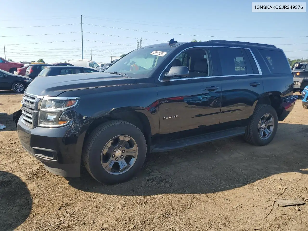 2018 Chevrolet Tahoe K1500 Ls VIN: 1GNSKAKC6JR349376 Lot: 63391835