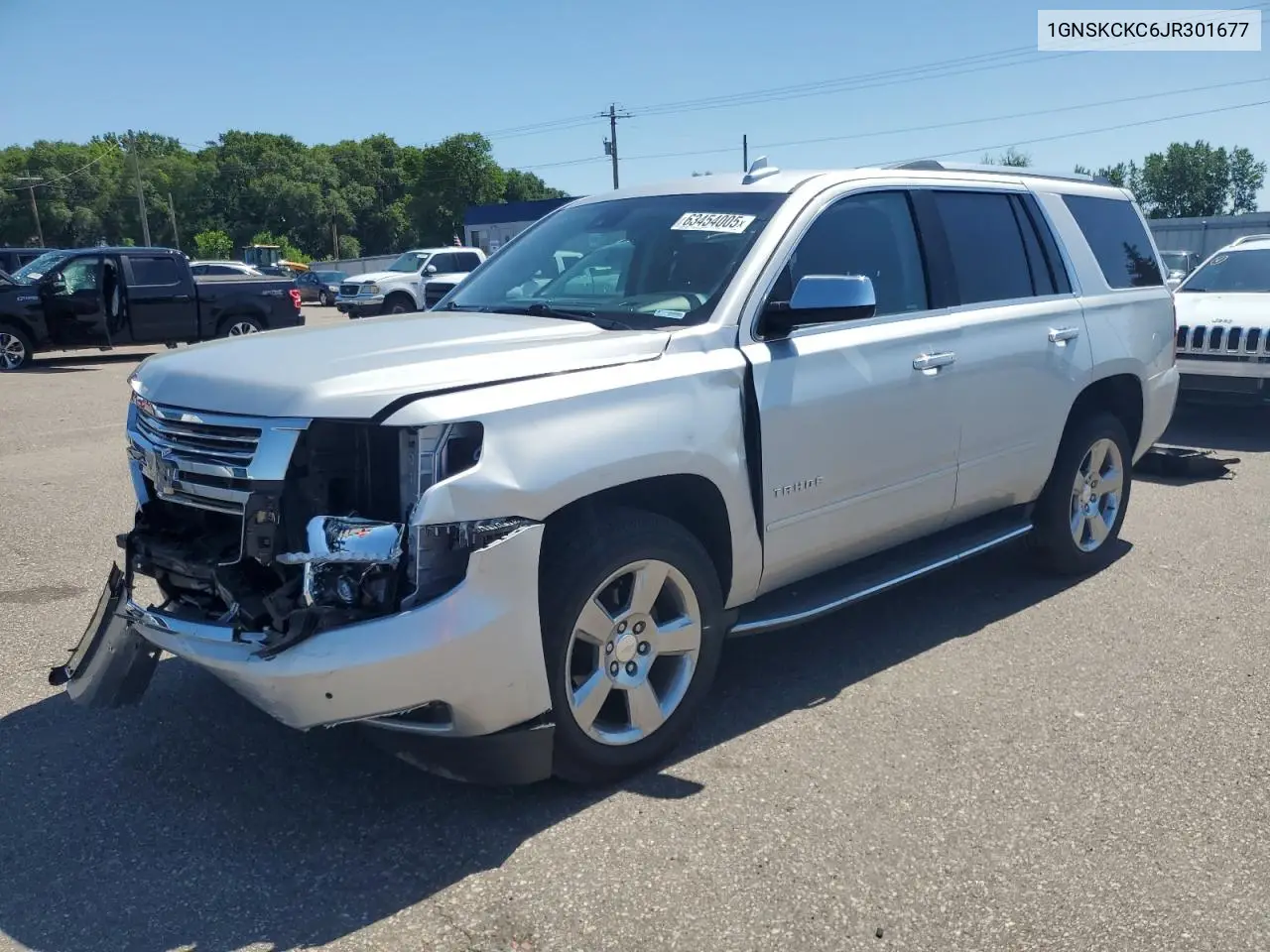 2018 Chevrolet Tahoe K1500 Premier VIN: 1GNSKCKC6JR301677 Lot: 63454005