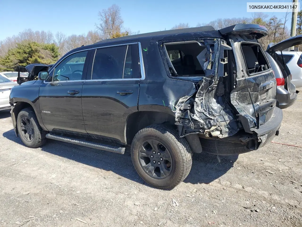 2019 Chevrolet Tahoe K1500 Ls VIN: 1GNSKAKC4KR341147 Lot: 49372655