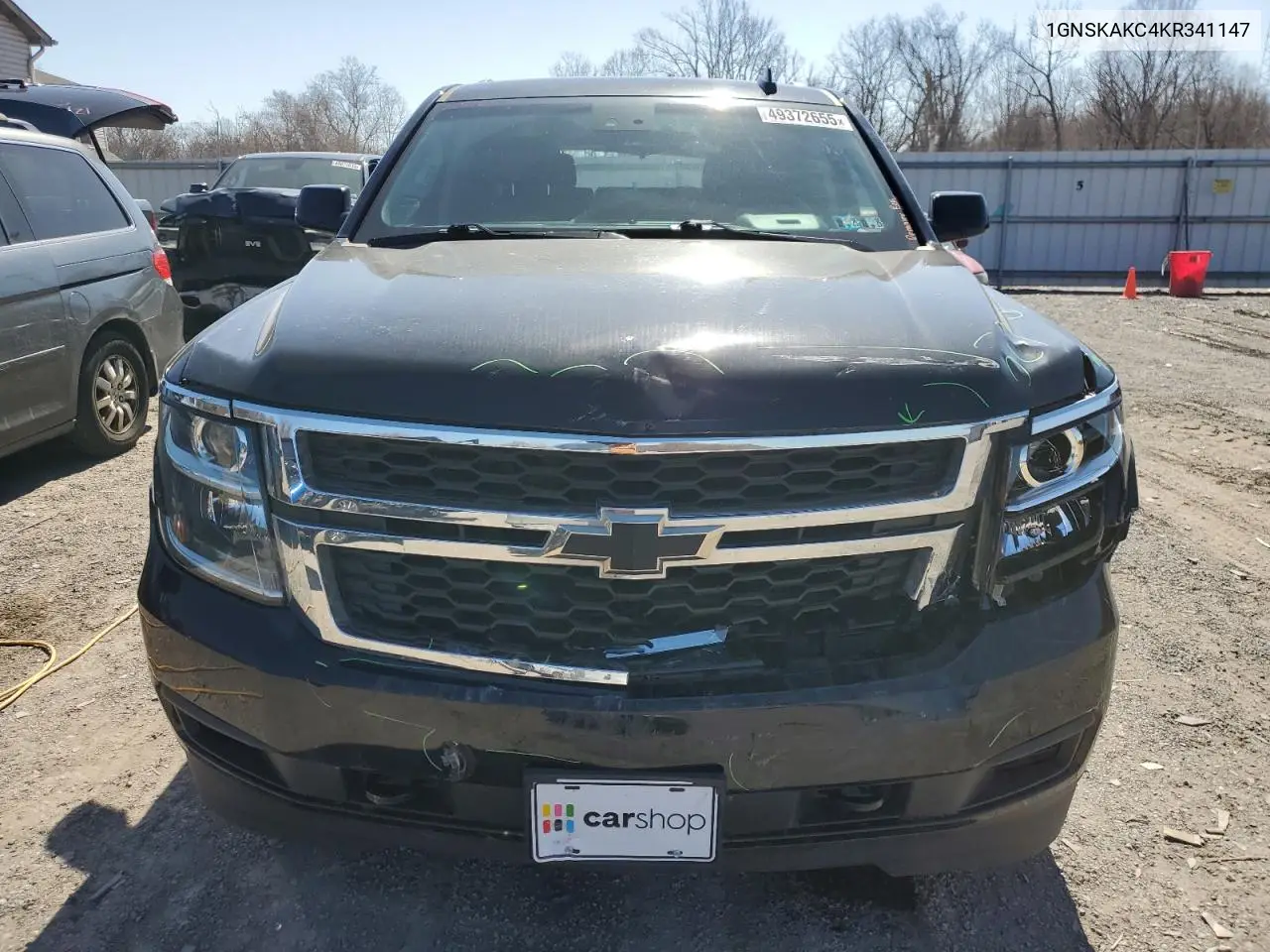2019 Chevrolet Tahoe K1500 Ls VIN: 1GNSKAKC4KR341147 Lot: 49372655