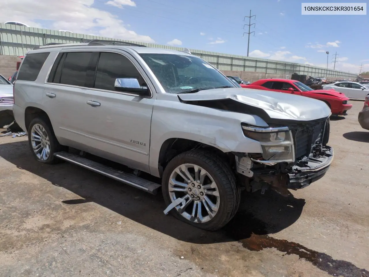 2019 Chevrolet Tahoe K1500 Premier VIN: 1GNSKCKC3KR301654 Lot: 55701745