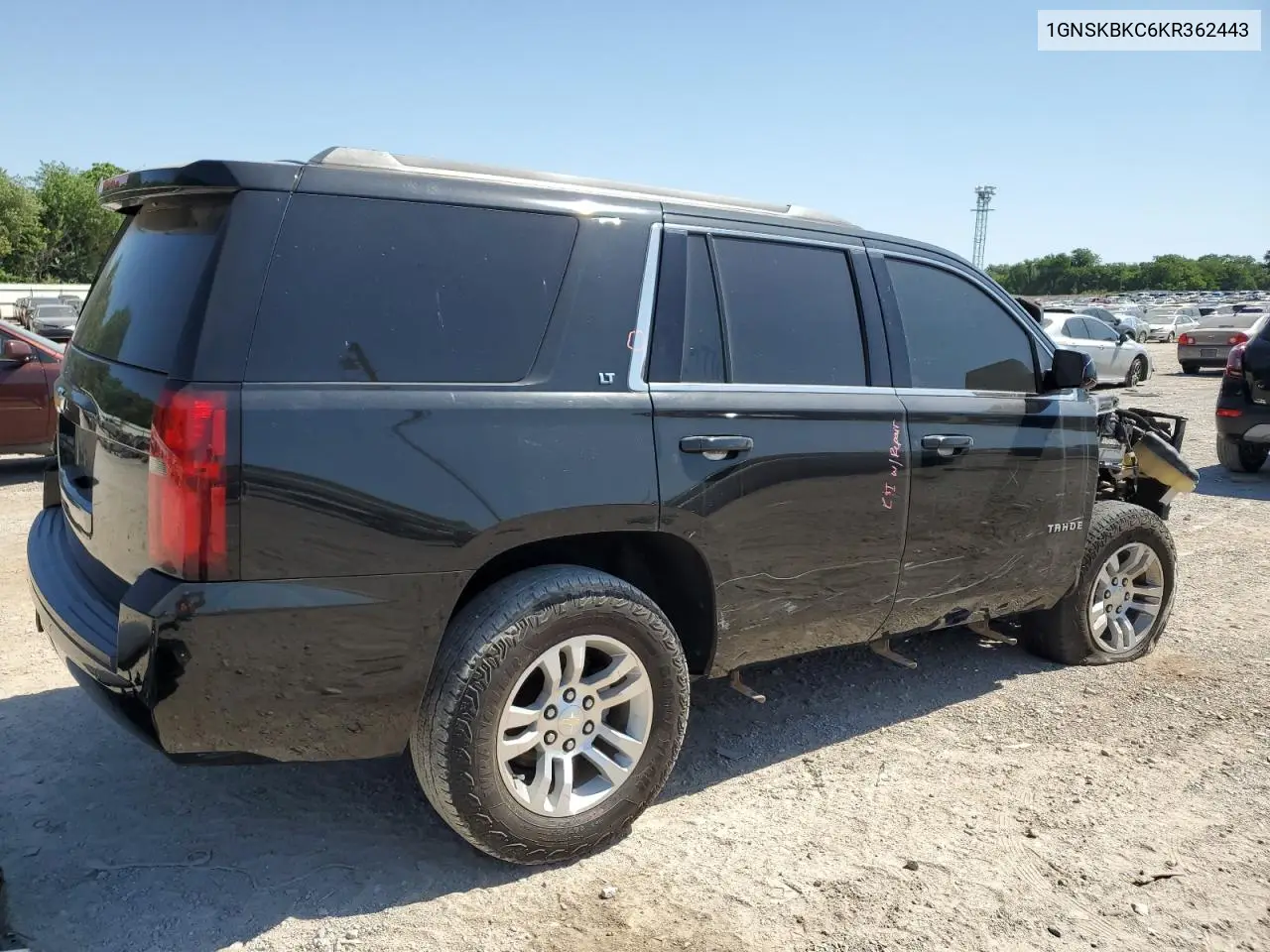 2019 Chevrolet Tahoe K1500 Lt VIN: 1GNSKBKC6KR362443 Lot: 56574775