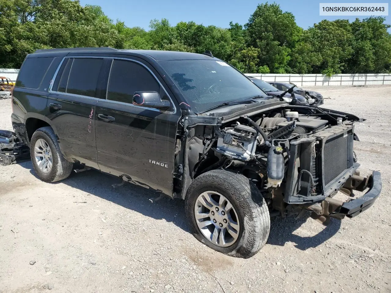 2019 Chevrolet Tahoe K1500 Lt VIN: 1GNSKBKC6KR362443 Lot: 56574775