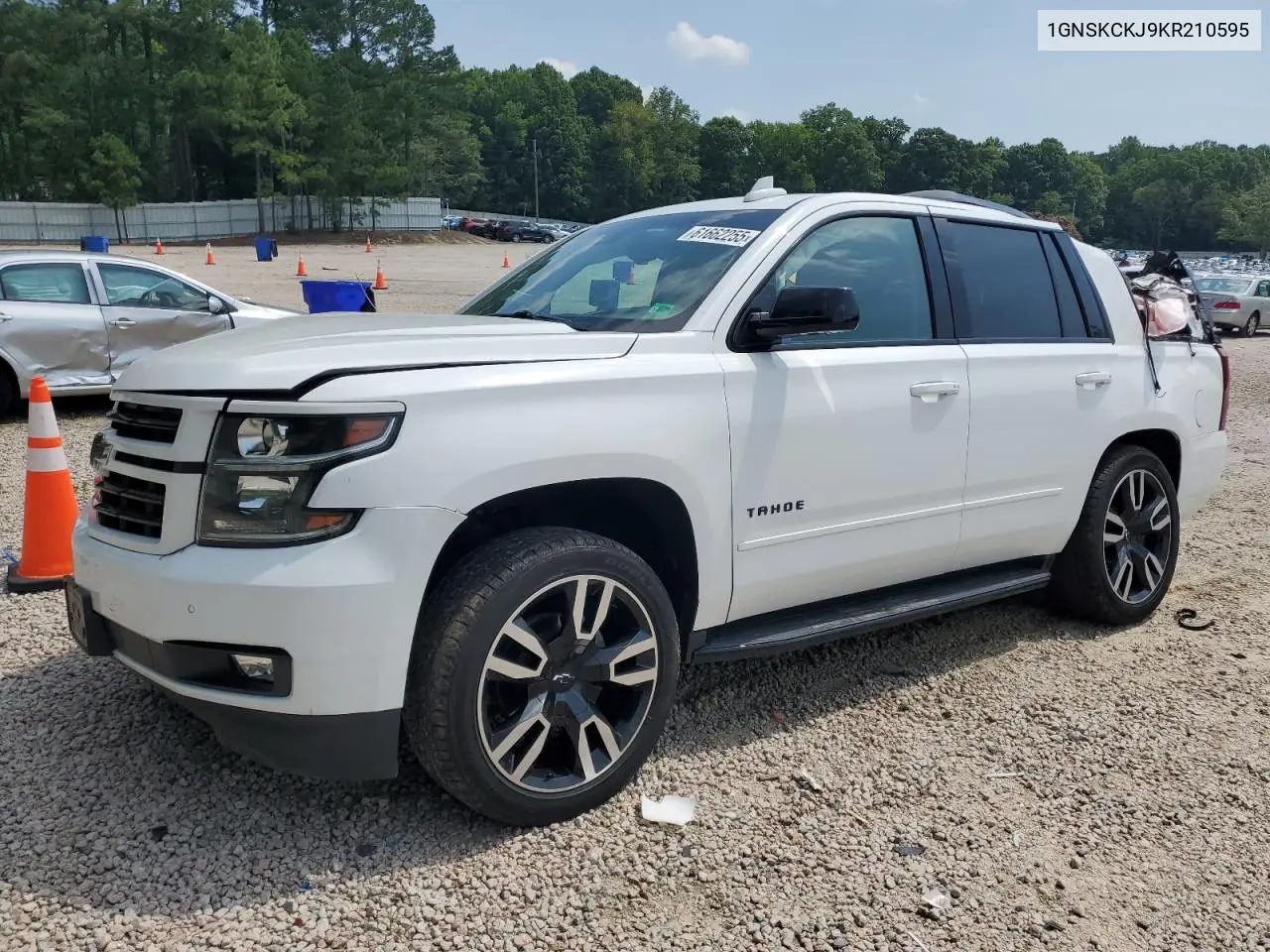 2019 Chevrolet Tahoe K1500 Premier VIN: 1GNSKCKJ9KR210595 Lot: 61662255
