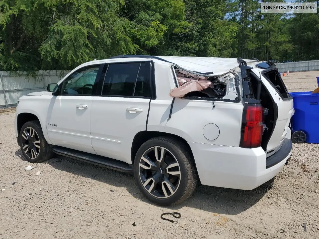 2019 Chevrolet Tahoe K1500 Premier VIN: 1GNSKCKJ9KR210595 Lot: 61662255