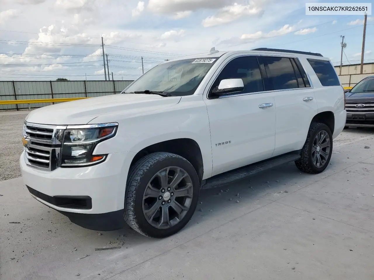 2019 Chevrolet Tahoe C1500 Ls VIN: 1GNSCAKC7KR262651 Lot: 62879275