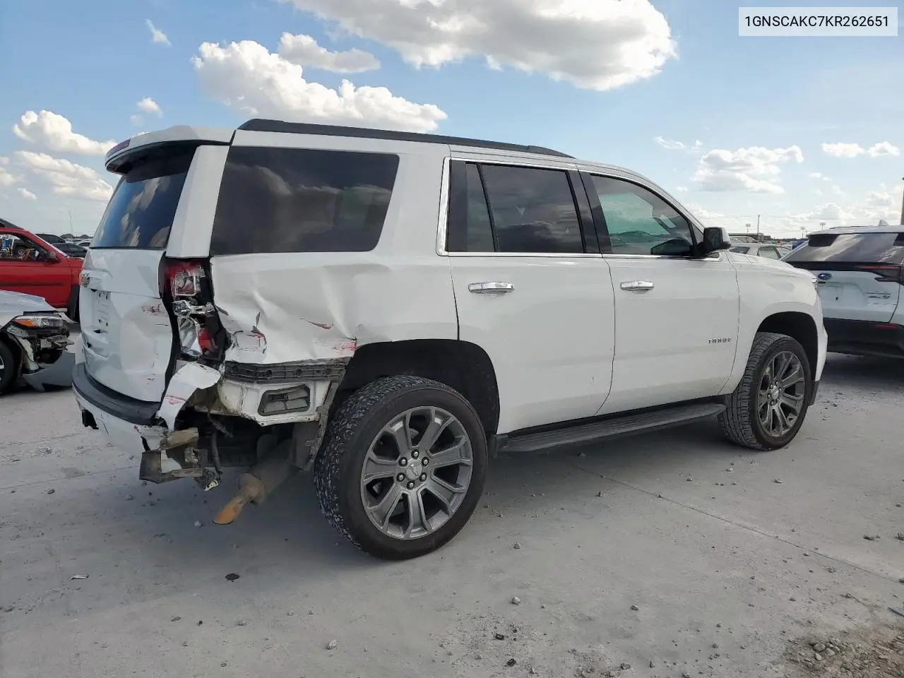 2019 Chevrolet Tahoe C1500 Ls VIN: 1GNSCAKC7KR262651 Lot: 62879275