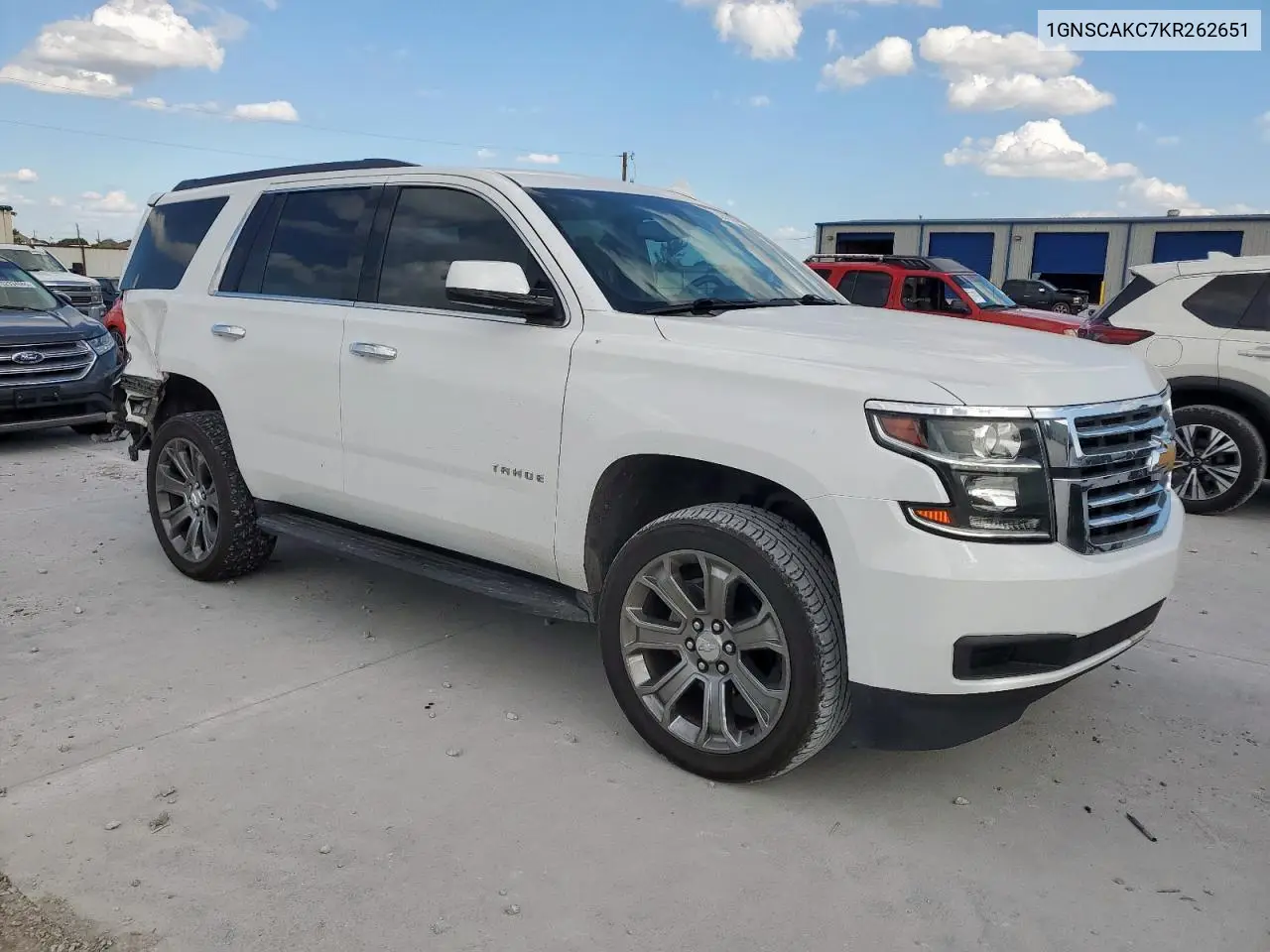 2019 Chevrolet Tahoe C1500 Ls VIN: 1GNSCAKC7KR262651 Lot: 62879275