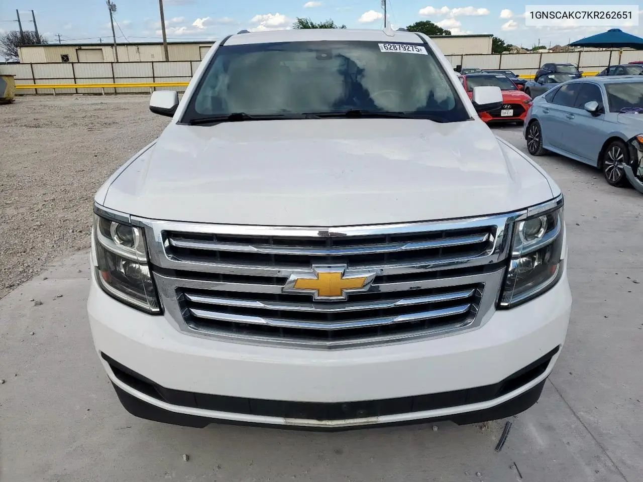 2019 Chevrolet Tahoe C1500 Ls VIN: 1GNSCAKC7KR262651 Lot: 62879275