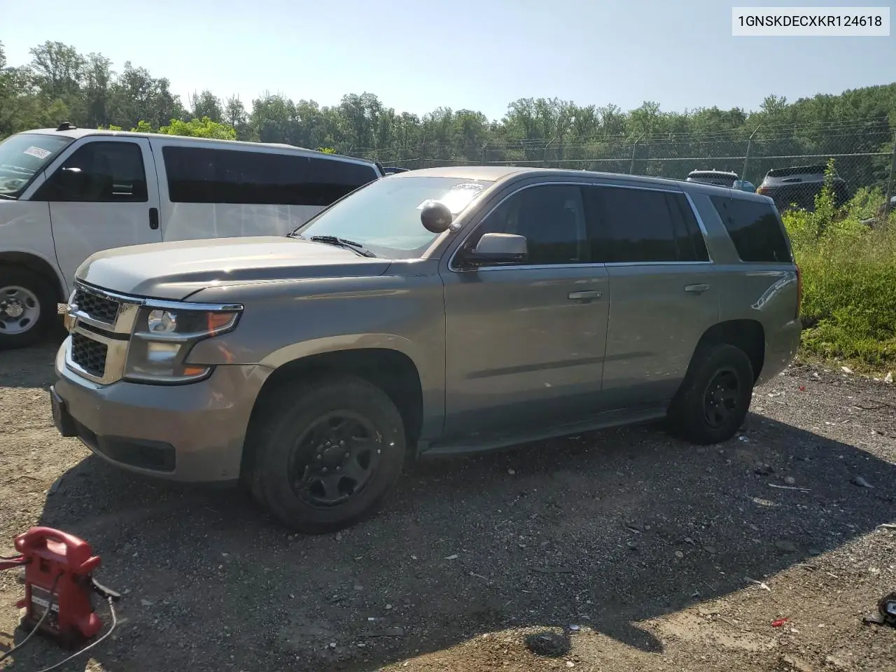 2019 Chevrolet Tahoe Police VIN: 1GNSKDECXKR124618 Lot: 63071915