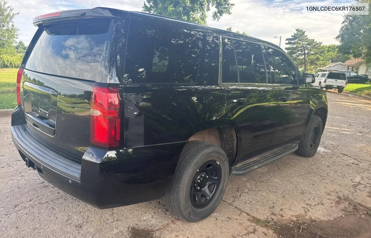 2019 Chevrolet Tahoe Police VIN: 1GNLCDEC6KR176507 Lot: 63872655