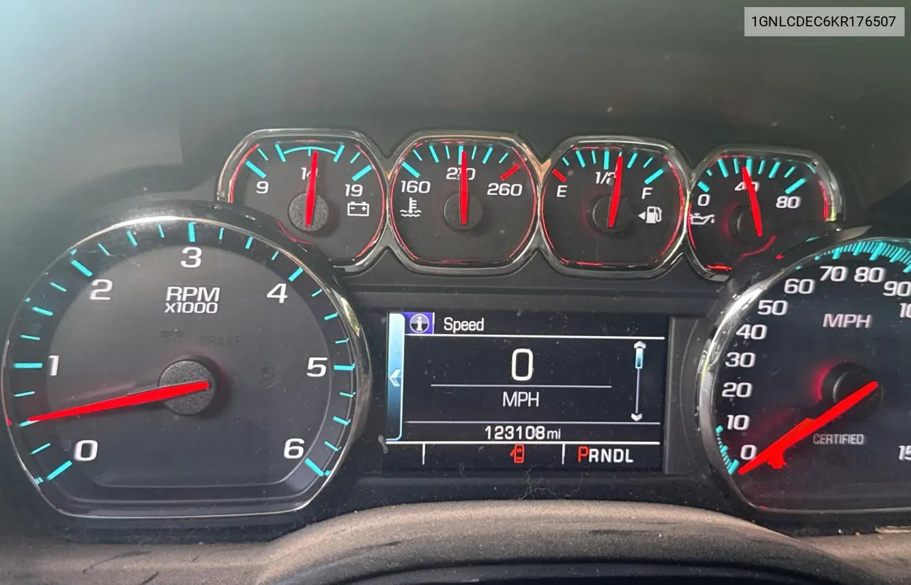 2019 Chevrolet Tahoe Police VIN: 1GNLCDEC6KR176507 Lot: 63872655
