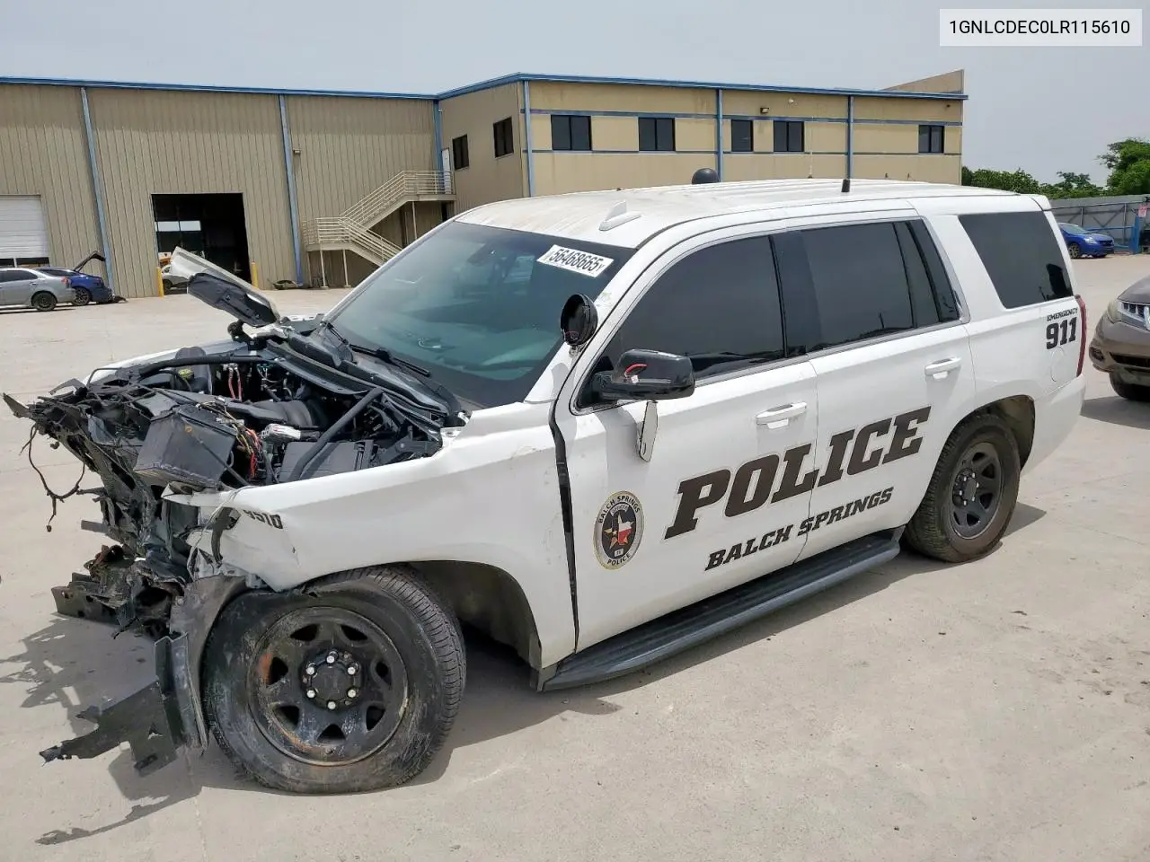 2020 Chevrolet Tahoe Police VIN: 1GNLCDEC0LR115610 Lot: 56468665