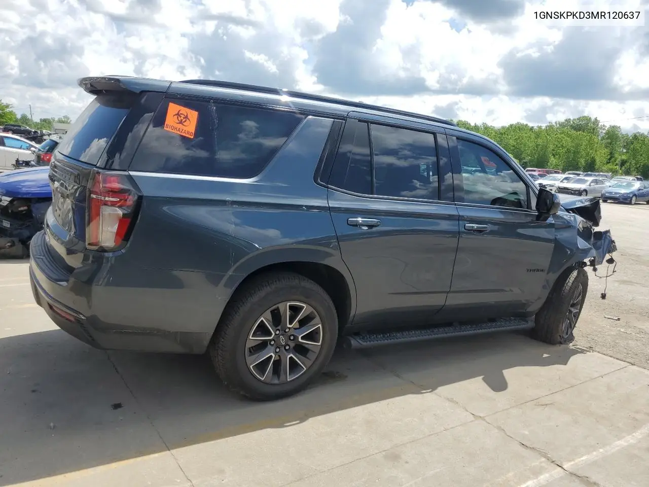 2021 Chevrolet Tahoe K1500 Z71 VIN: 1GNSKPKD3MR120637 Lot: 56821505