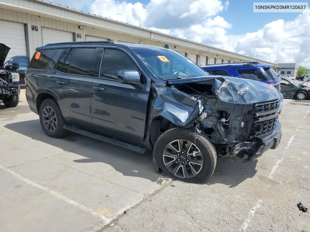 2021 Chevrolet Tahoe K1500 Z71 VIN: 1GNSKPKD3MR120637 Lot: 56821505