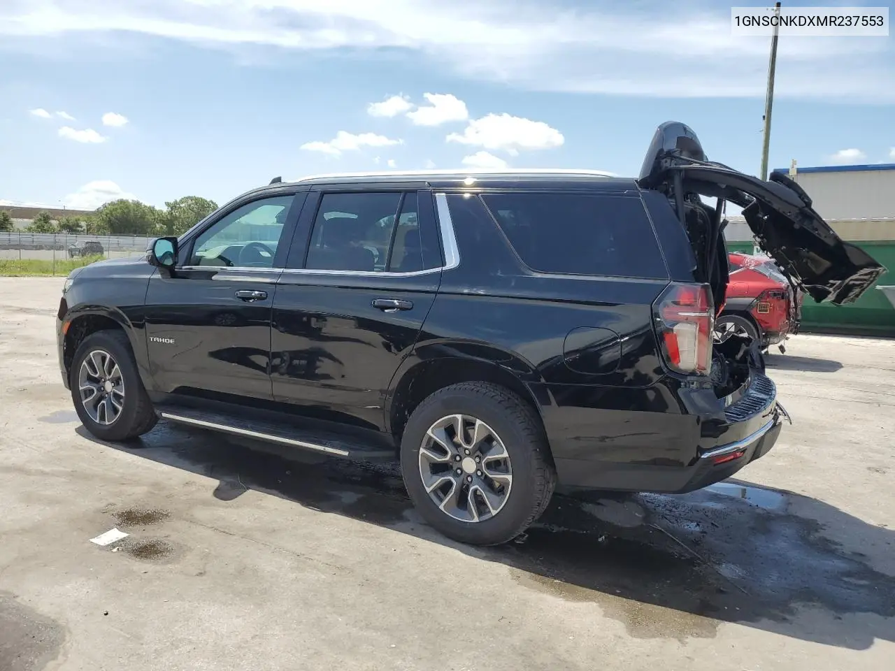2021 Chevrolet Tahoe C1500 Lt VIN: 1GNSCNKDXMR237553 Lot: 64058255