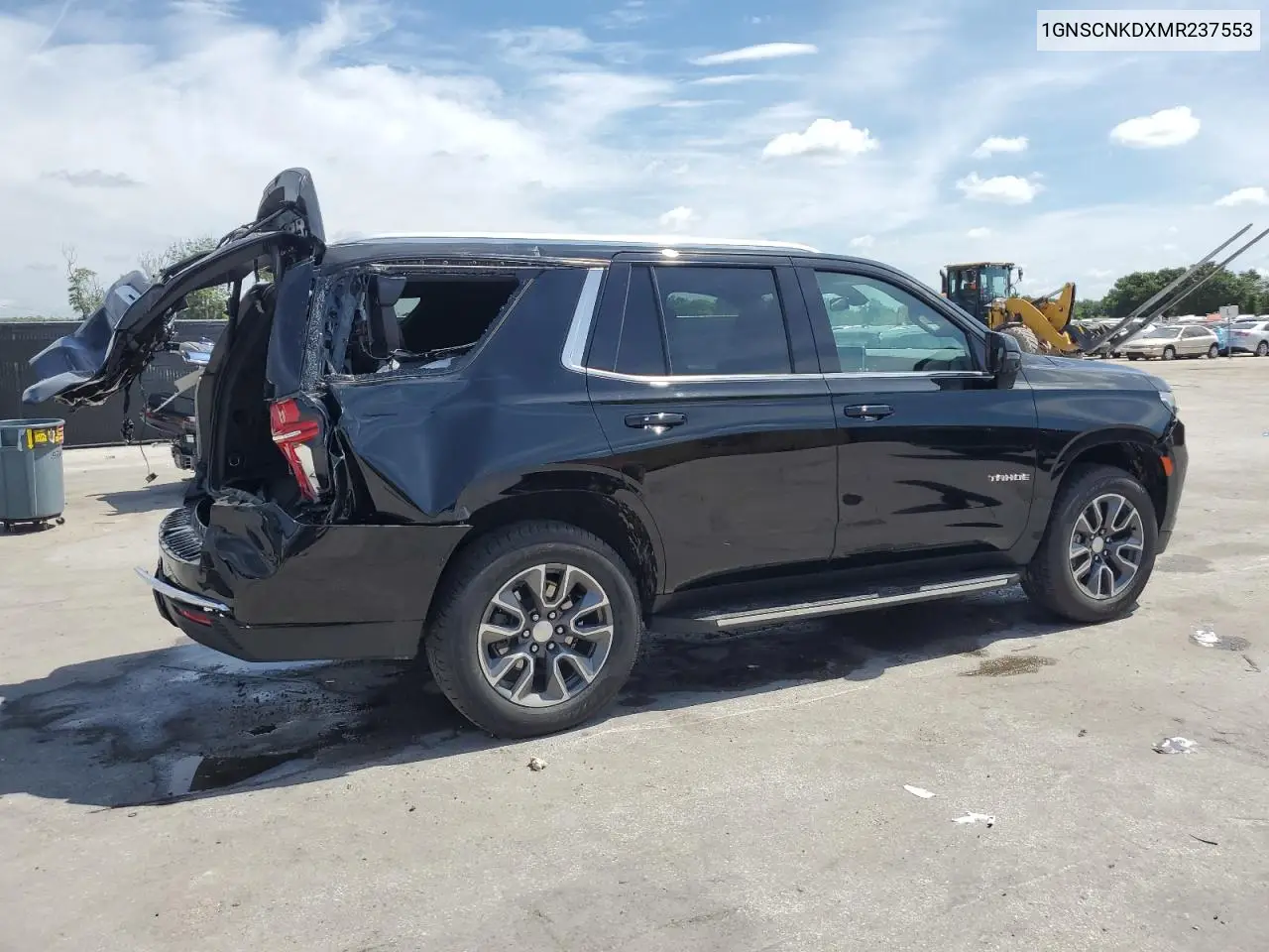 2021 Chevrolet Tahoe C1500 Lt VIN: 1GNSCNKDXMR237553 Lot: 64058255