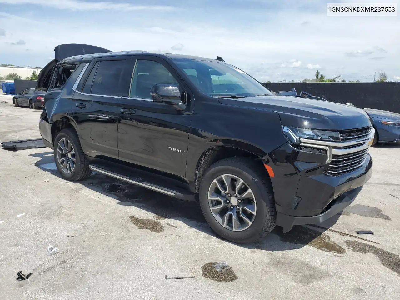 2021 Chevrolet Tahoe C1500 Lt VIN: 1GNSCNKDXMR237553 Lot: 64058255