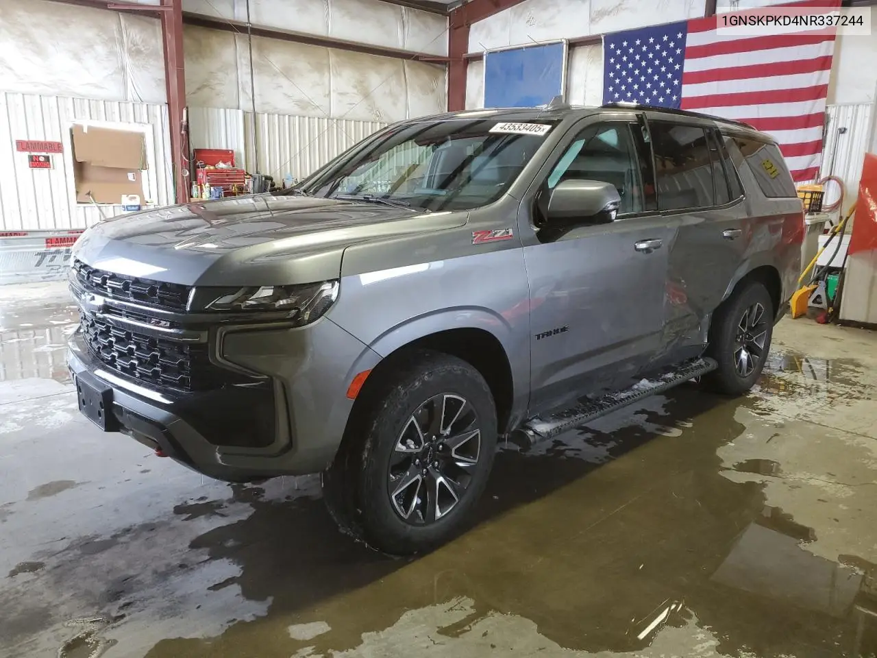 2022 Chevrolet Tahoe K1500 Z71 VIN: 1GNSKPKD4NR337244 Lot: 43533405