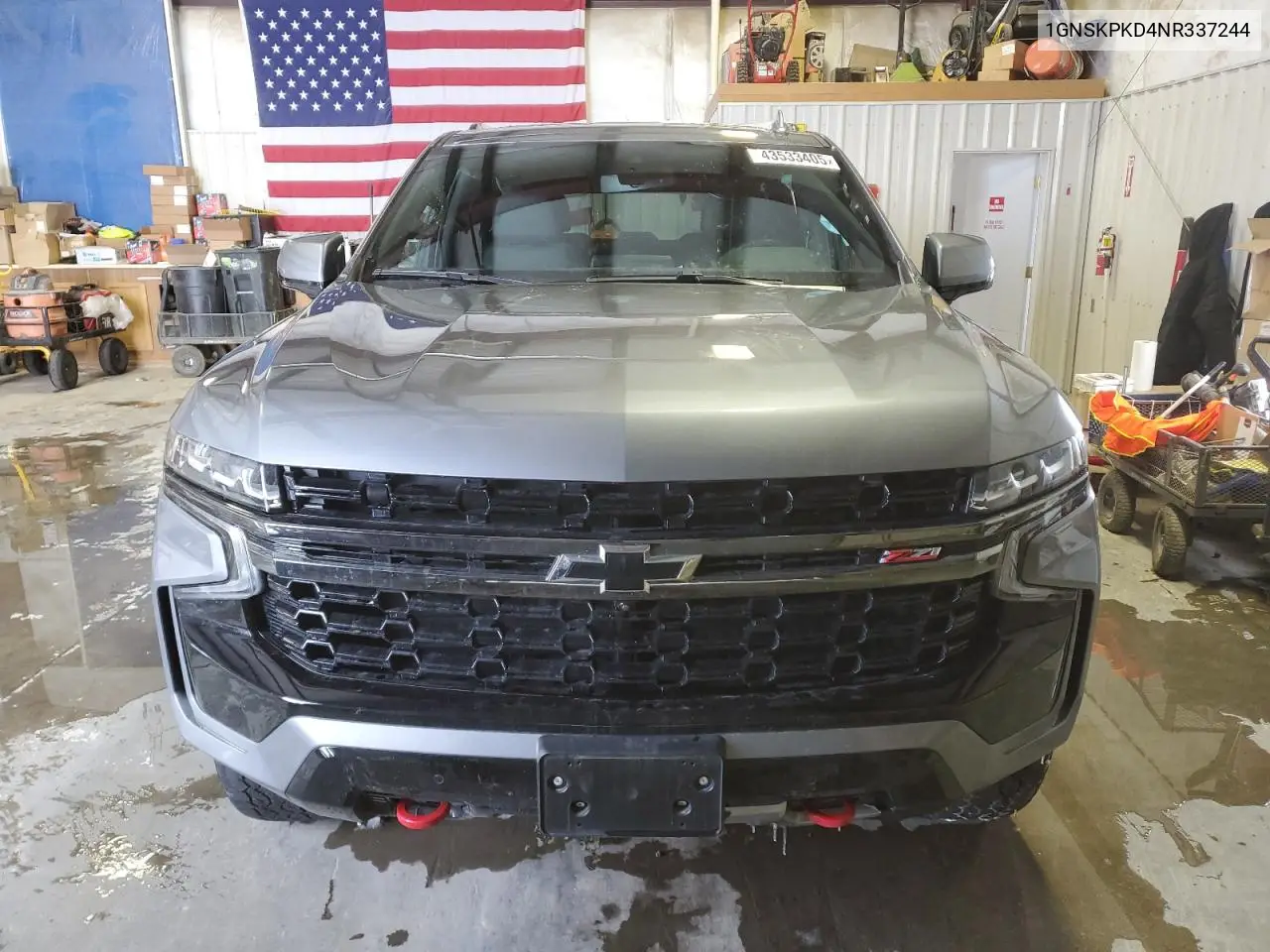 2022 Chevrolet Tahoe K1500 Z71 VIN: 1GNSKPKD4NR337244 Lot: 43533405