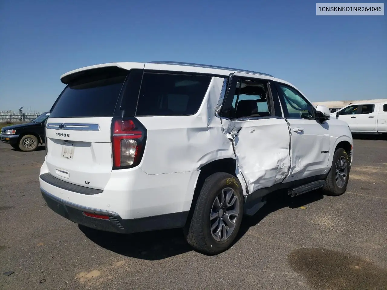 2022 Chevrolet Tahoe K1500 Lt VIN: 1GNSKNKD1NR264046 Lot: 46073284