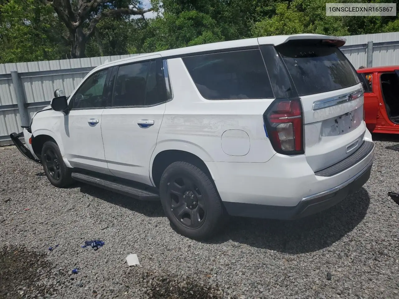 2022 Chevrolet Tahoe C1500 VIN: 1GNSCLEDXNR165867 Lot: 50922675