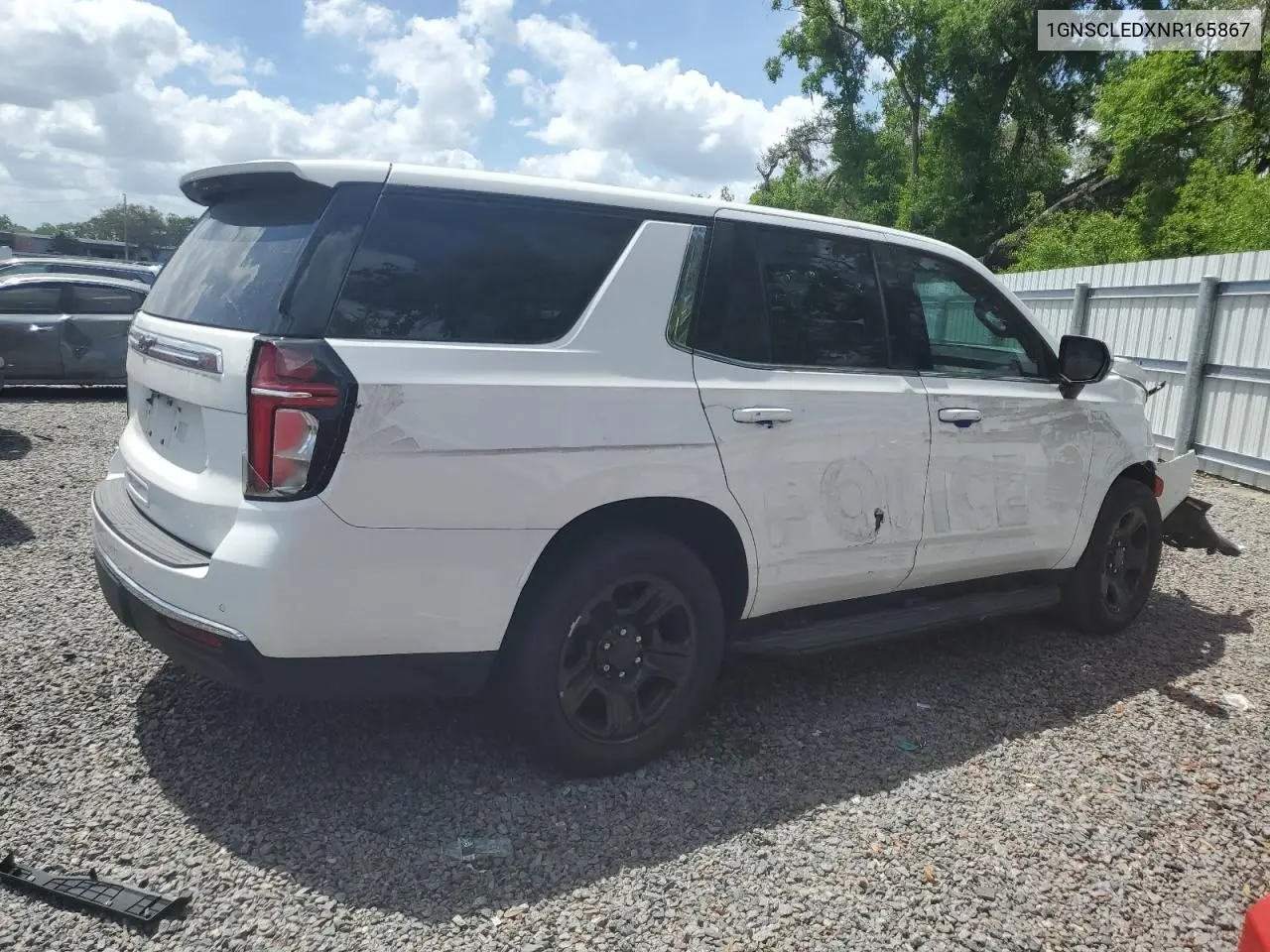2022 Chevrolet Tahoe C1500 VIN: 1GNSCLEDXNR165867 Lot: 50922675