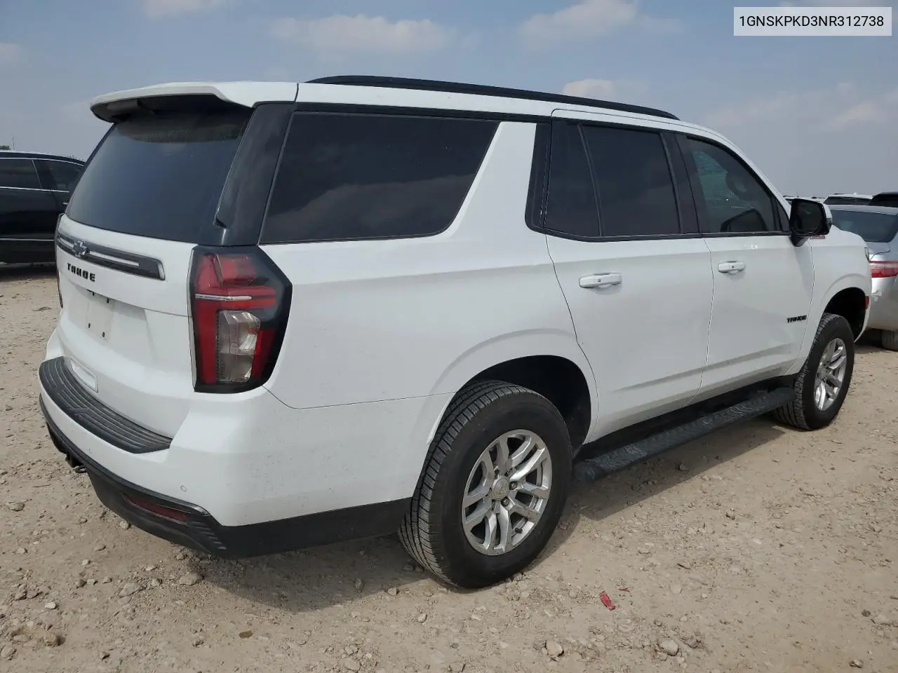 2022 Chevrolet Tahoe K1500 Z71 VIN: 1GNSKPKD3NR312738 Lot: 51616015