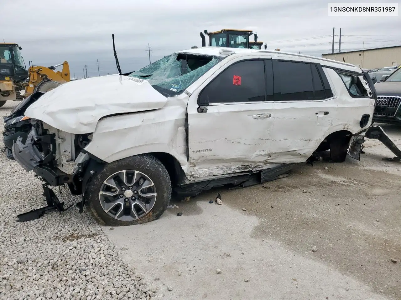 2022 Chevrolet Tahoe C1500 Lt VIN: 1GNSCNKD8NR351987 Lot: 51801305