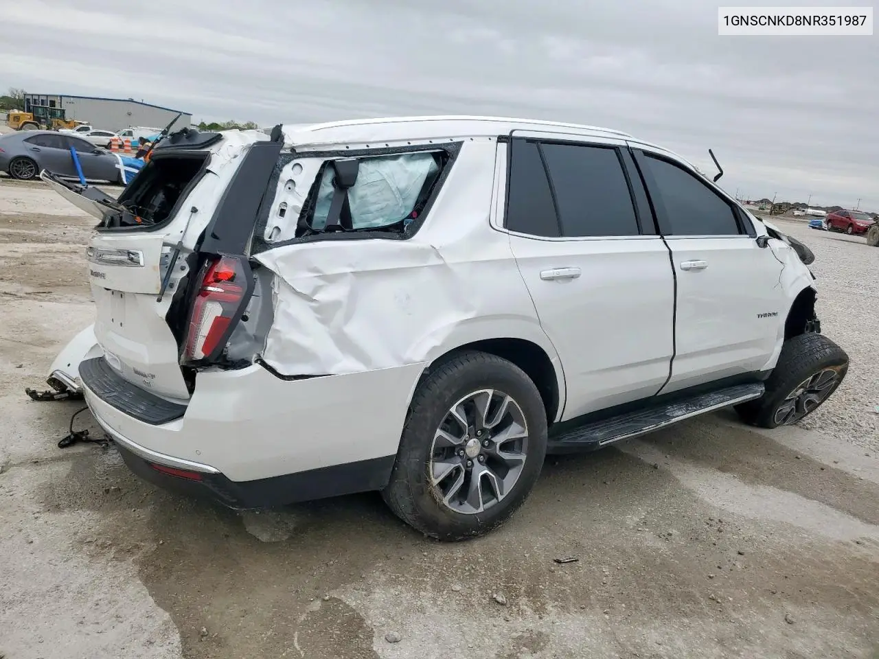 2022 Chevrolet Tahoe C1500 Lt VIN: 1GNSCNKD8NR351987 Lot: 51801305