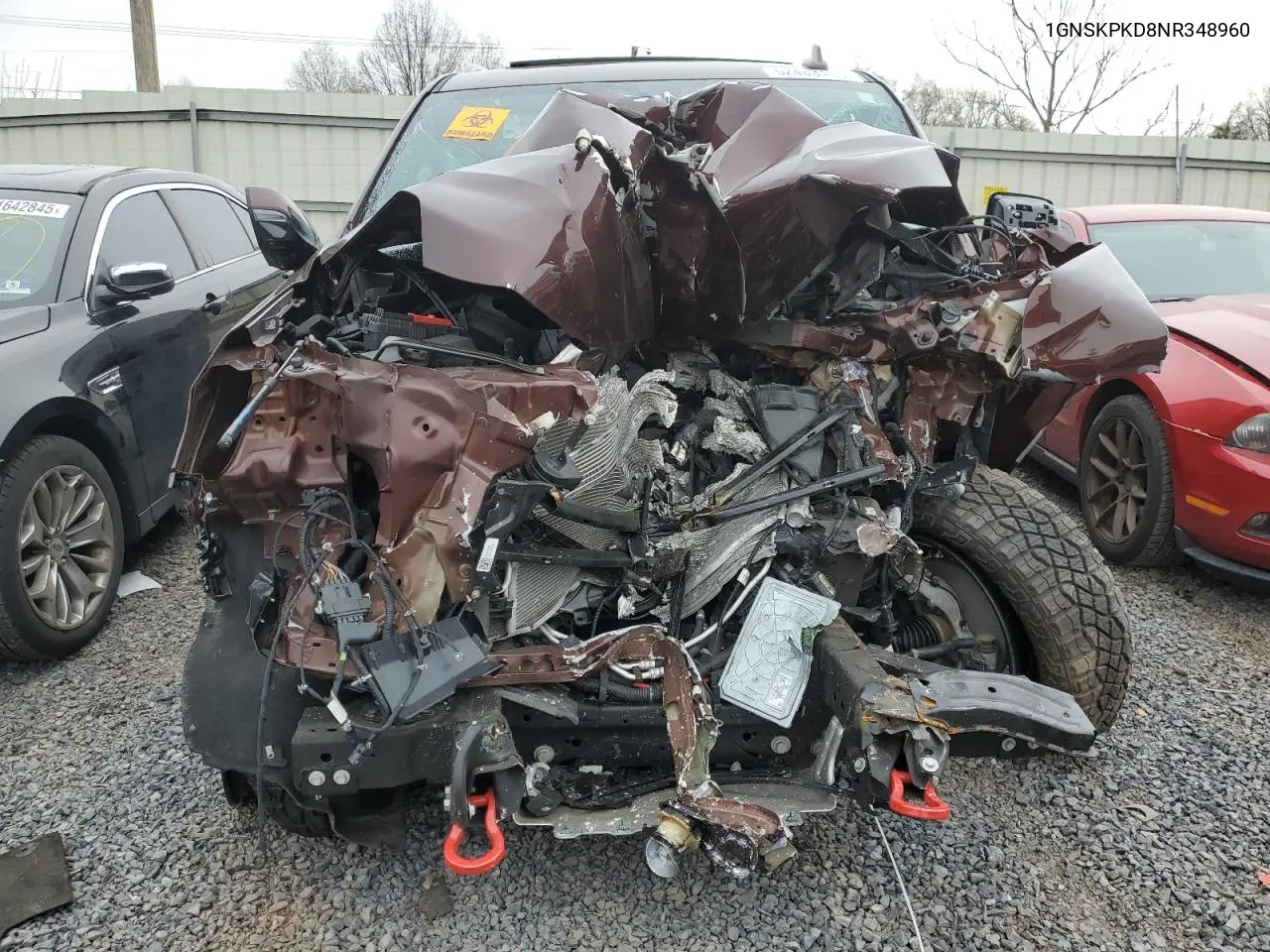 2022 Chevrolet Tahoe K1500 Z71 VIN: 1GNSKPKD8NR348960 Lot: 52483115