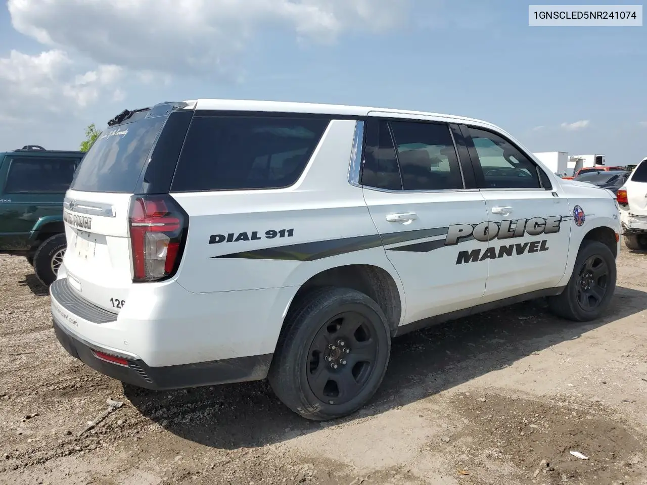 2022 Chevrolet Tahoe C1500 VIN: 1GNSCLED5NR241074 Lot: 52887655