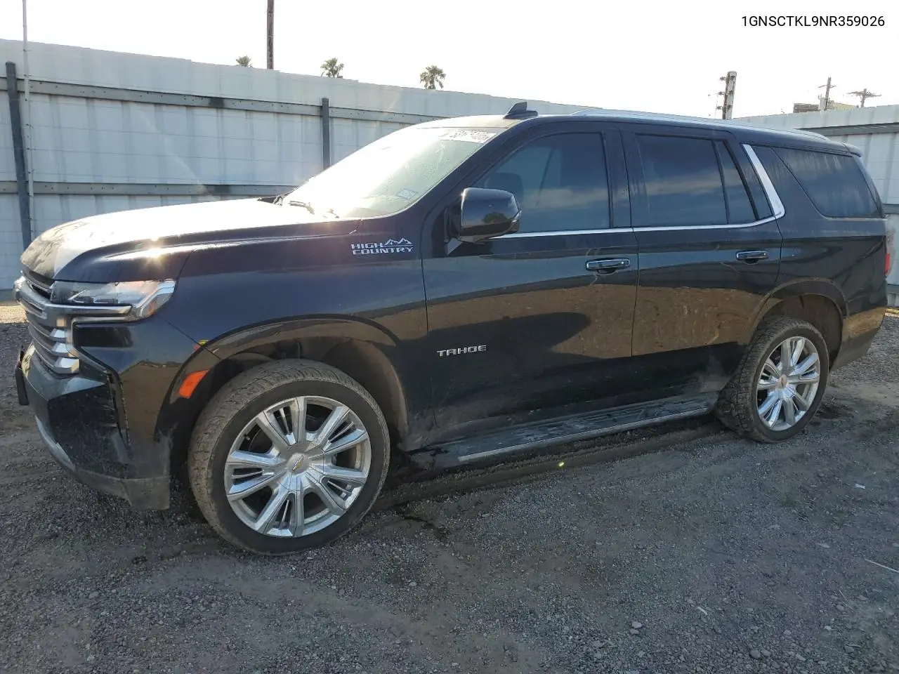 2022 Chevrolet Tahoe C1500 High Country VIN: 1GNSCTKL9NR359026 Lot: 53105405