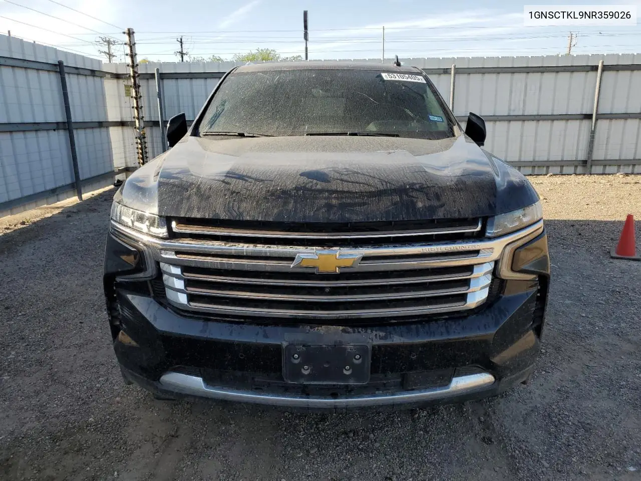 2022 Chevrolet Tahoe C1500 High Country VIN: 1GNSCTKL9NR359026 Lot: 53105405