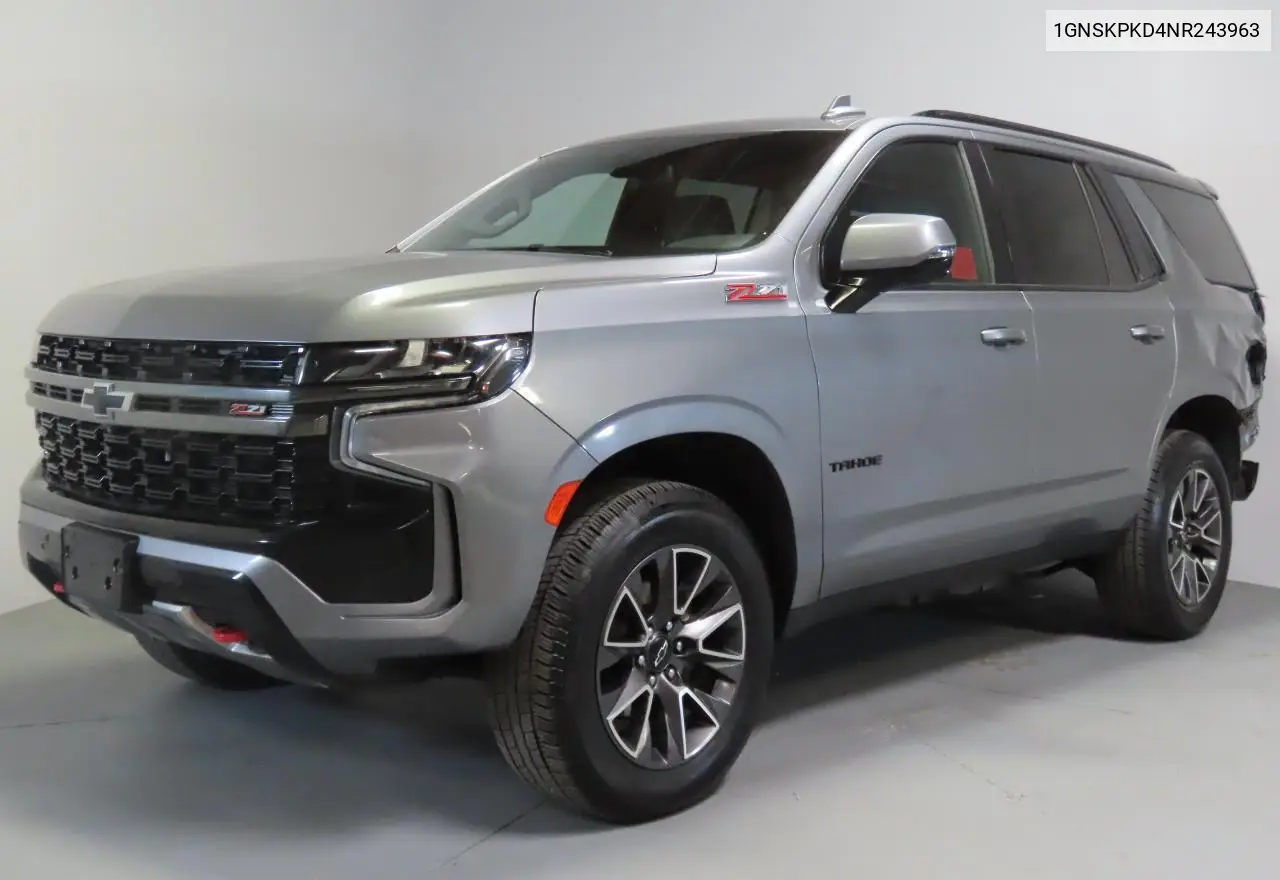 2022 Chevrolet Tahoe K1500 Z71 VIN: 1GNSKPKD4NR243963 Lot: 53908825