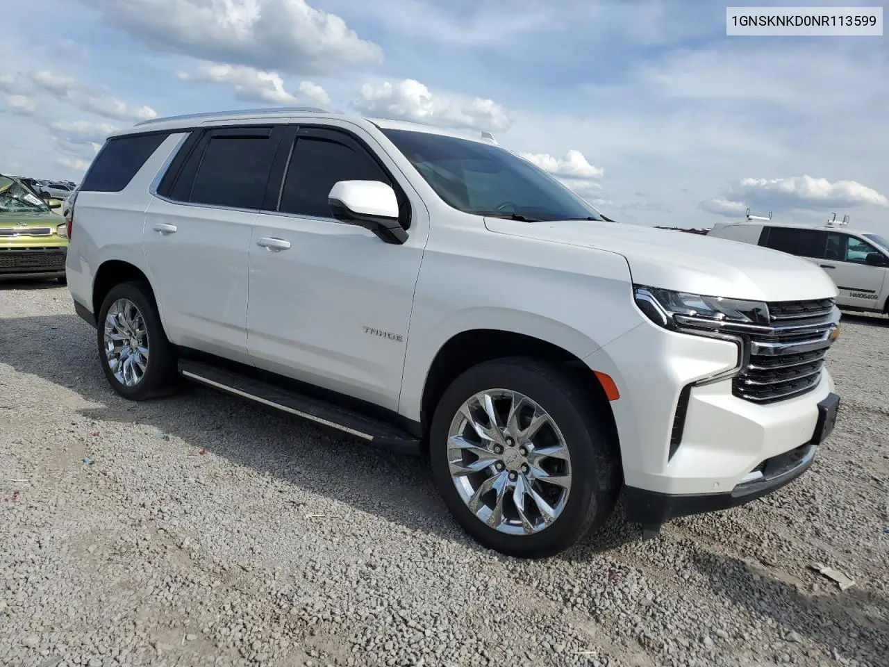2022 Chevrolet Tahoe K1500 Lt VIN: 1GNSKNKD0NR113599 Lot: 54258795