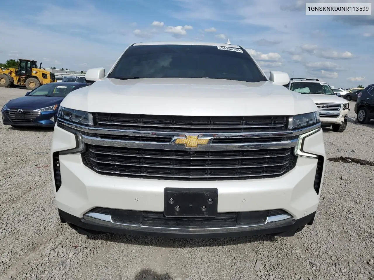 2022 Chevrolet Tahoe K1500 Lt VIN: 1GNSKNKD0NR113599 Lot: 54258795