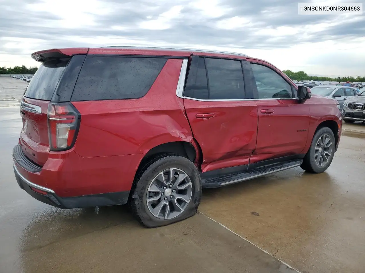 2022 Chevrolet Tahoe C1500 Lt VIN: 1GNSCNKD0NR304663 Lot: 55145115