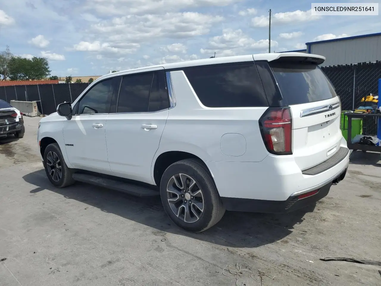 2022 Chevrolet Tahoe C1500 VIN: 1GNSCLED9NR251641 Lot: 55500355