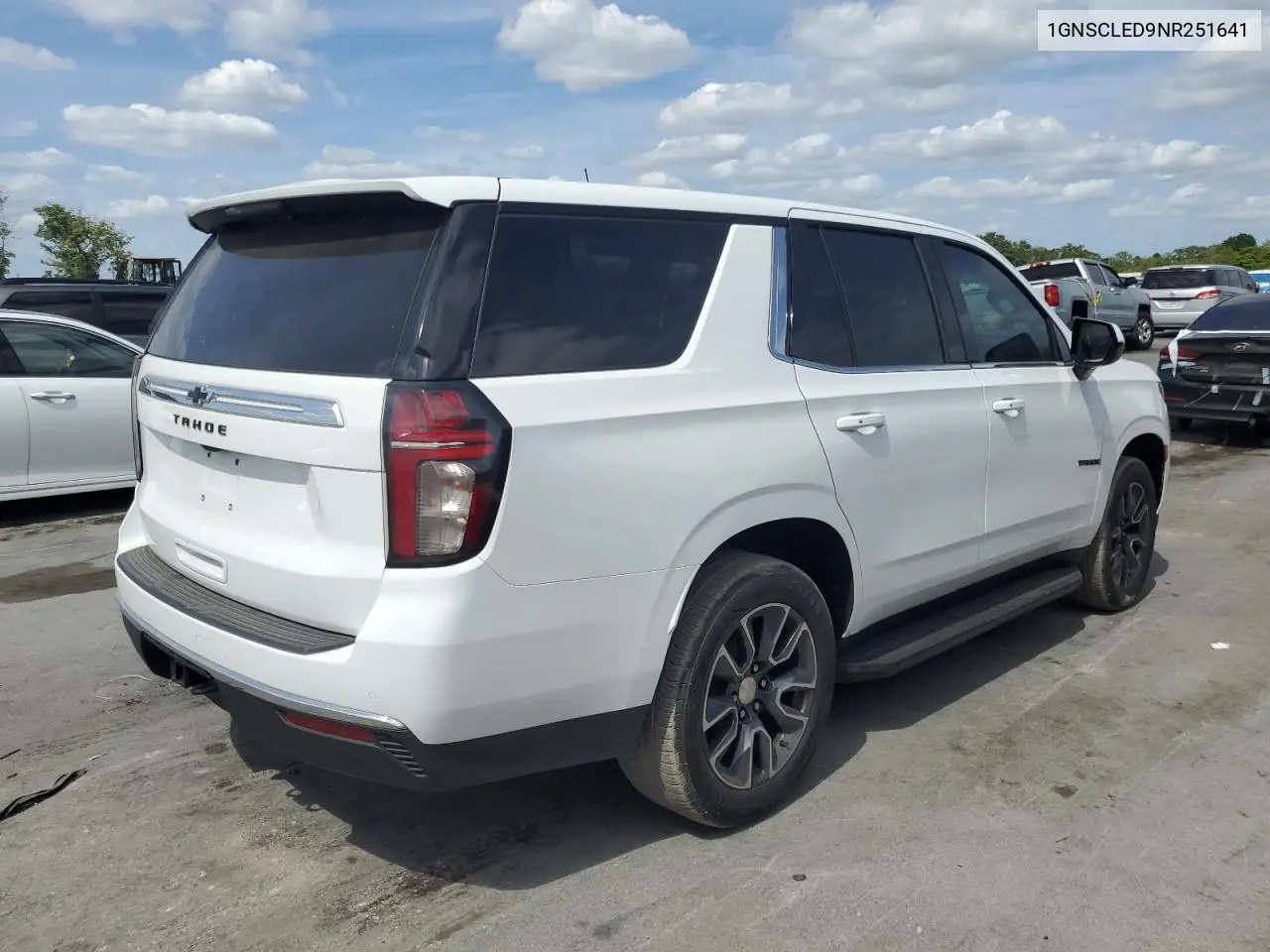 2022 Chevrolet Tahoe C1500 VIN: 1GNSCLED9NR251641 Lot: 55500355