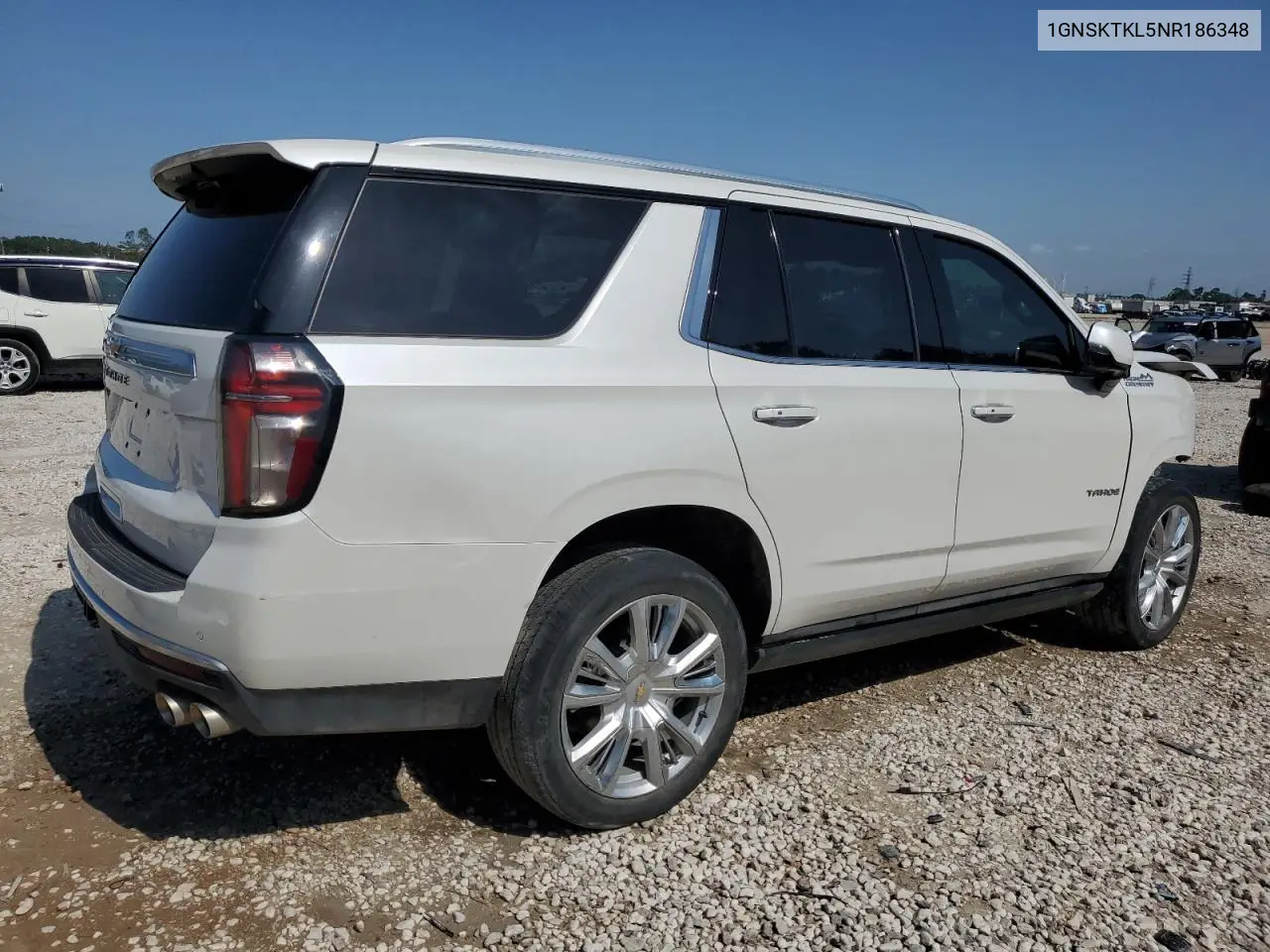 2022 Chevrolet Tahoe K1500 High Country VIN: 1GNSKTKL5NR186348 Lot: 56162915