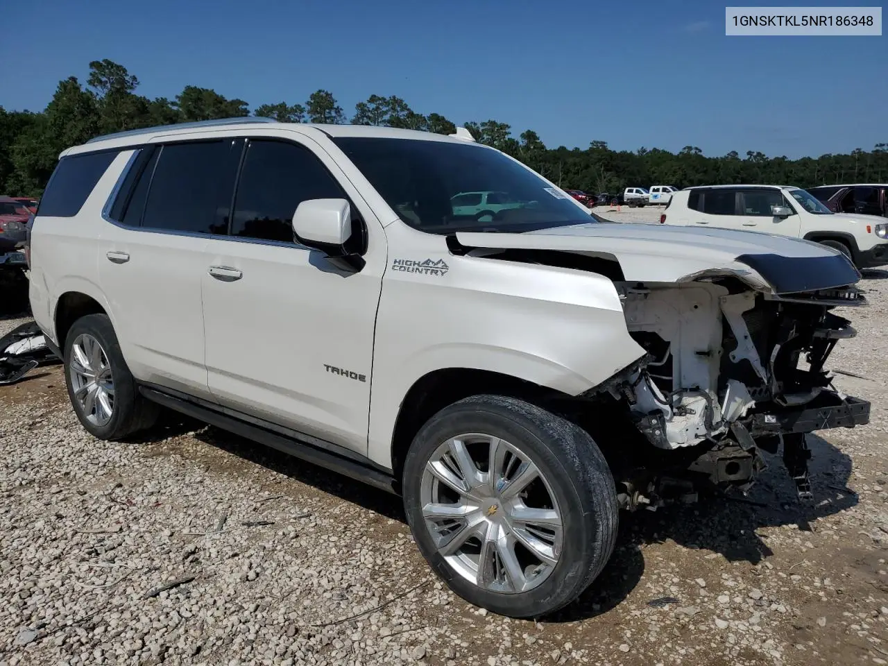 2022 Chevrolet Tahoe K1500 High Country VIN: 1GNSKTKL5NR186348 Lot: 56162915