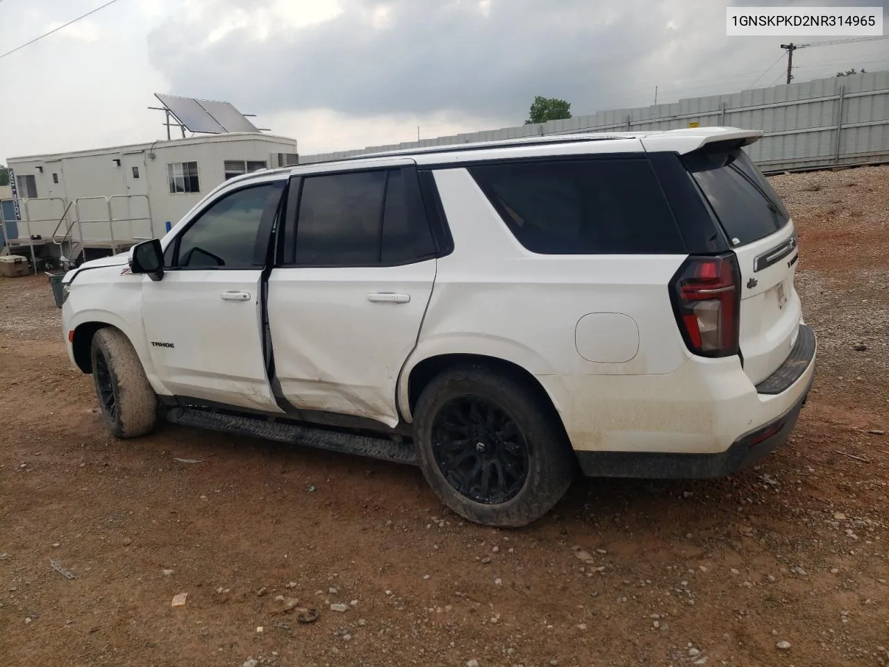 2022 Chevrolet Tahoe K1500 Z71 VIN: 1GNSKPKD2NR314965 Lot: 56314604