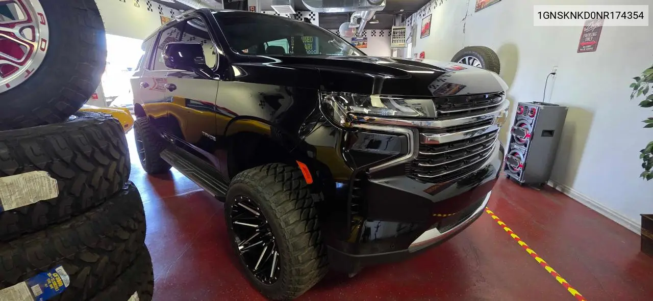 2022 Chevrolet Tahoe K1500 Lt VIN: 1GNSKNKD0NR174354 Lot: 57293485