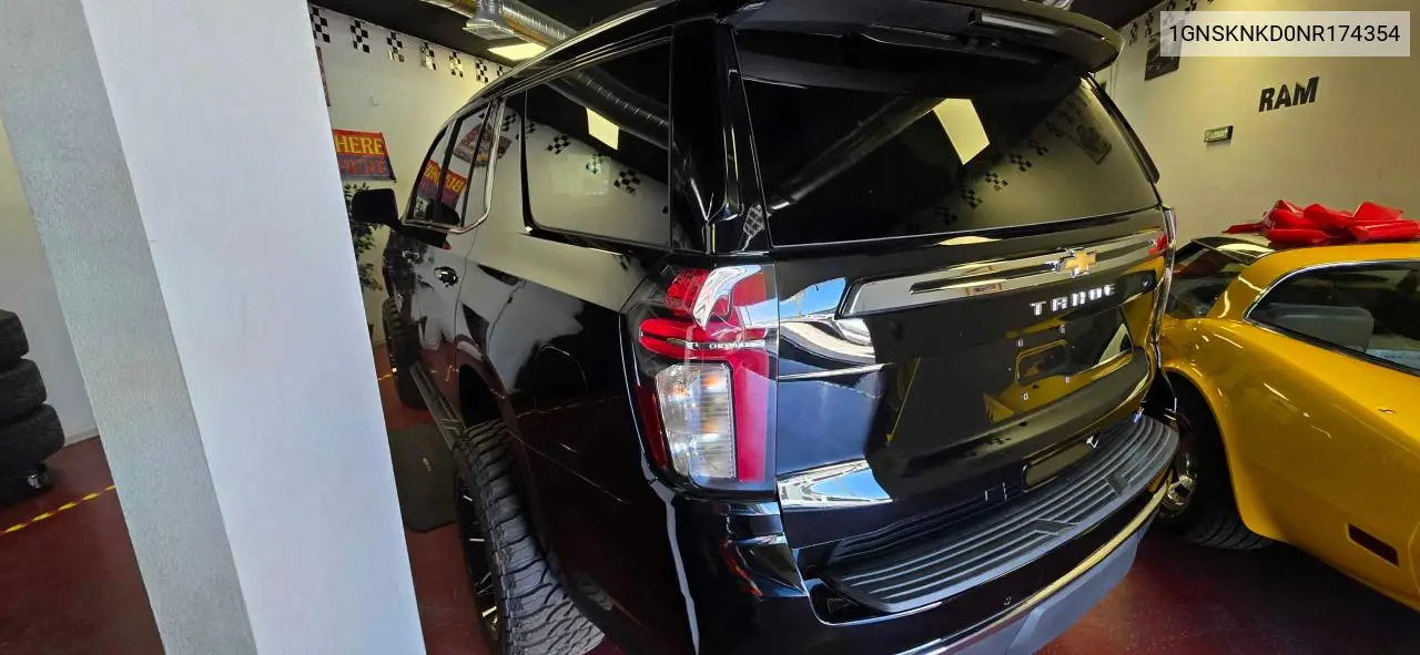 2022 Chevrolet Tahoe K1500 Lt VIN: 1GNSKNKD0NR174354 Lot: 57293485